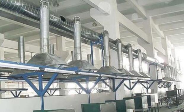 工厂焊接烟尘收集罩安装_废气处理-废气处理设备-废气处理工程-东莞市